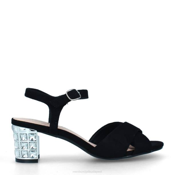 borgata fekete Menbur nők alkalmi elegáns cipő 242F3580