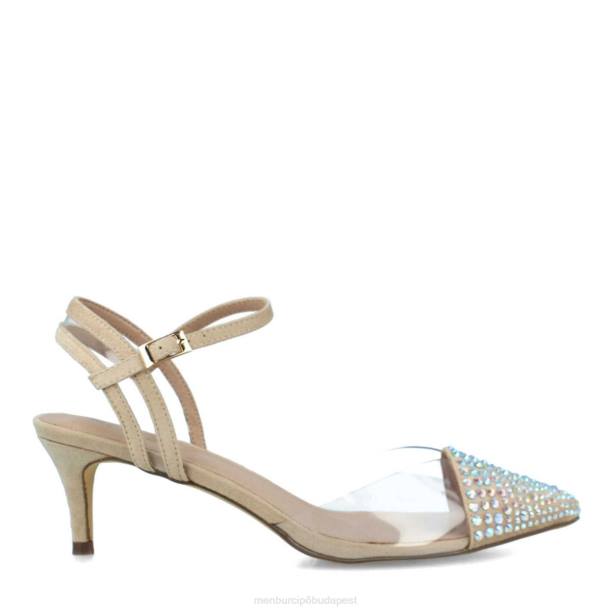 braulinok bézs Menbur nők alkalmi elegáns cipő 242F3071