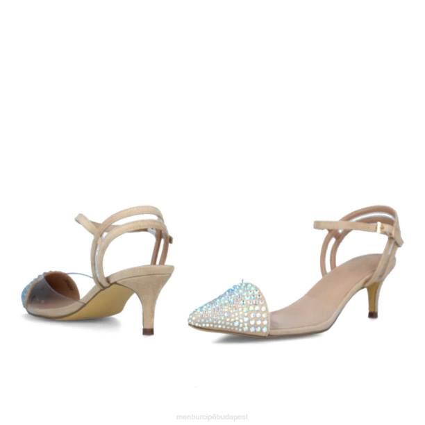 braulinok bézs Menbur nők alkalmi elegáns cipő 242F3071