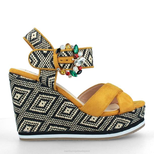 castello sárga Menbur nők alkalmi elegáns cipő 242F3193