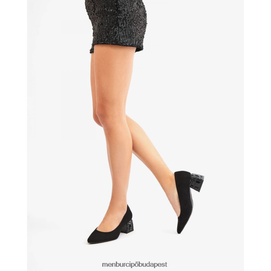 ailanthea fekete nők Menbur közép- és alacsony sarkú 8HTBV5893