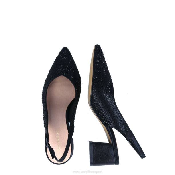 cefali fekete Menbur nők közép- és alacsony sarkú 242F1747