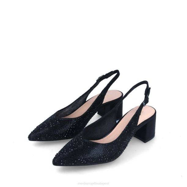 cefali fekete Menbur nők közép- és alacsony sarkú 242F1747