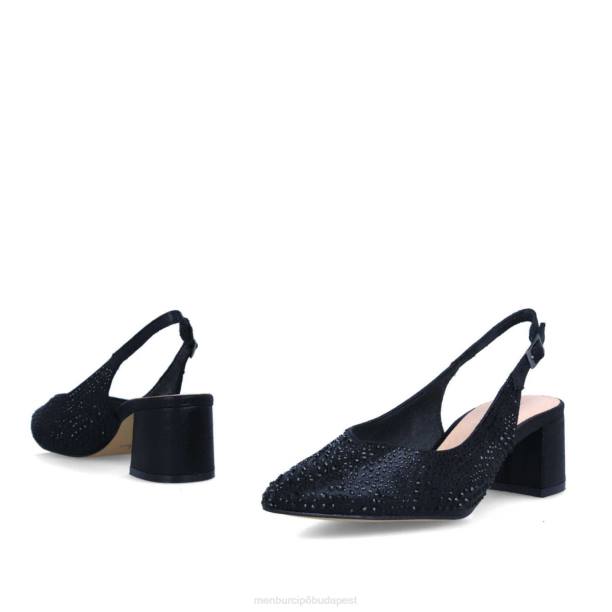 cefali fekete Menbur nők közép- és alacsony sarkú 242F1747