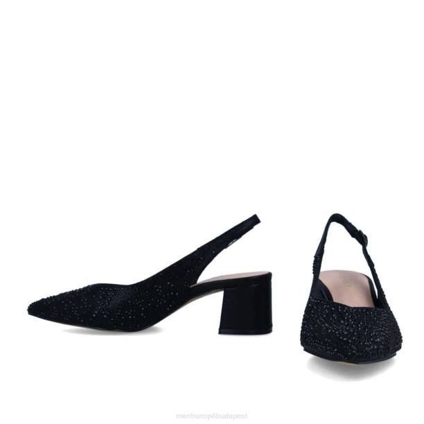 cefali fekete Menbur nők közép- és alacsony sarkú 242F1747