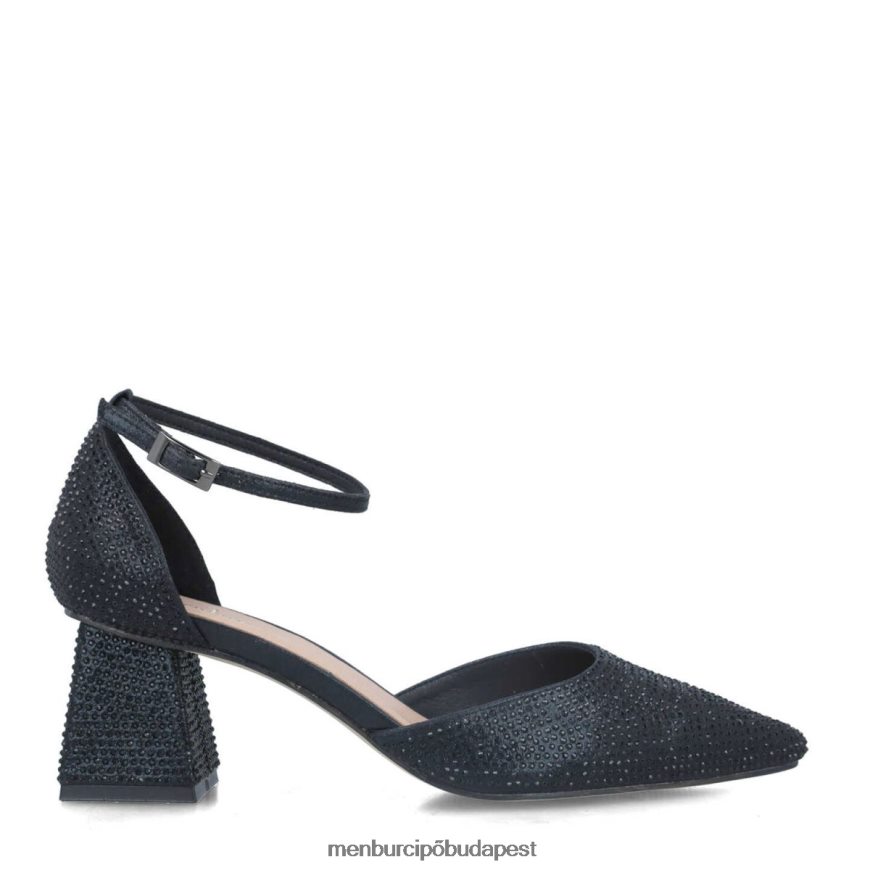 fluorita fekete nők Menbur közép- és alacsony sarkú 8HTBV5695