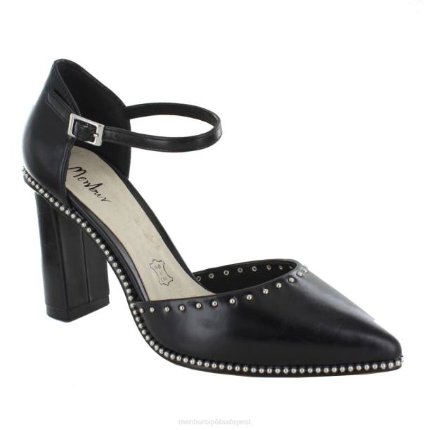 lesis fekete Menbur nők közép- és alacsony sarkú 242F1868