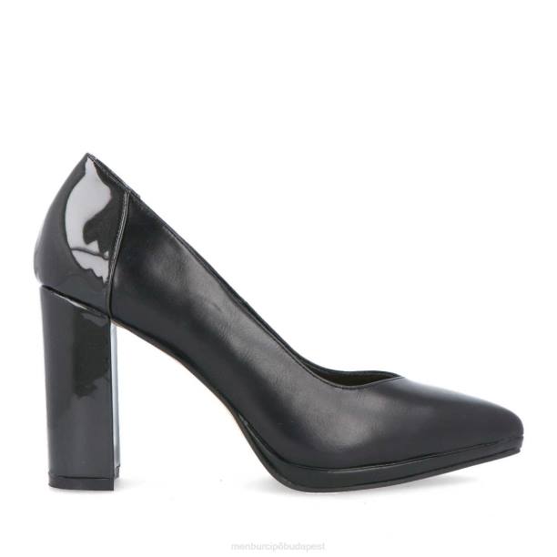 maser fekete Menbur nők közép- és alacsony sarkú 242F1862