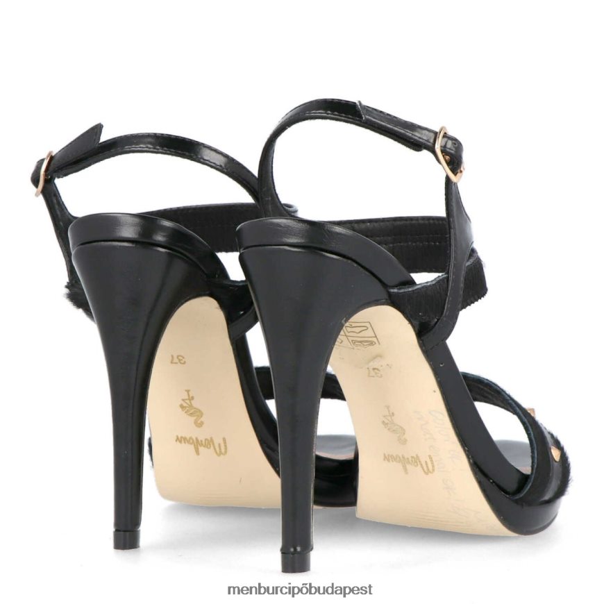 torano fekete nők Menbur közép- és alacsony sarkú 8HTBV5919