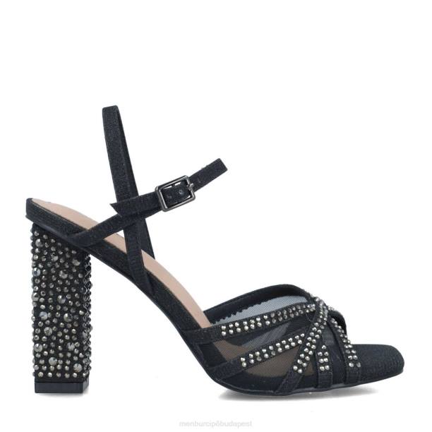 apatita fekete Menbur nők magassarkú 242F3886