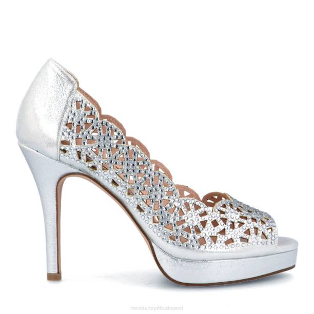 bellisio ezüst Menbur nők magassarkú 242F4077