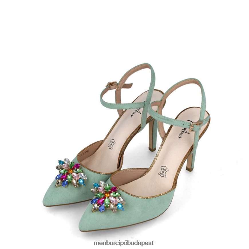 damia zöld nők Menbur magassarkú 8HTBV4984