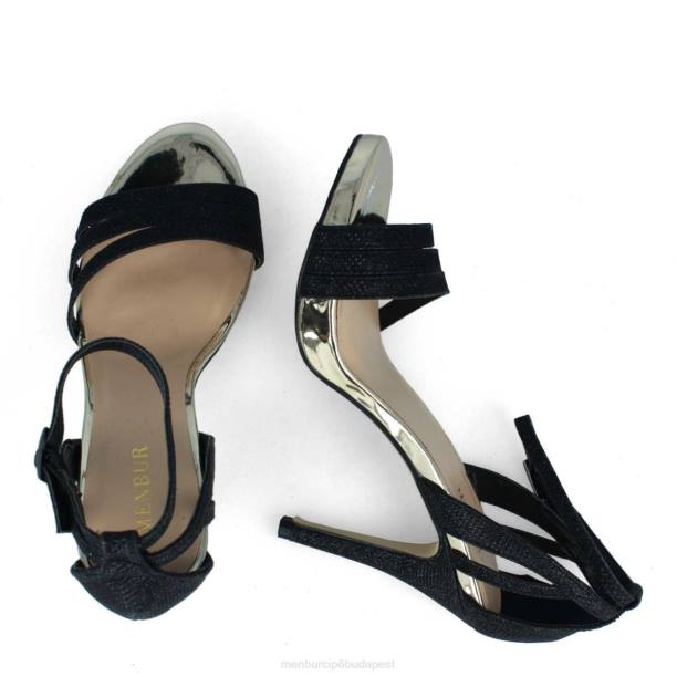 kigali fekete Menbur nők magassarkú 242F1371