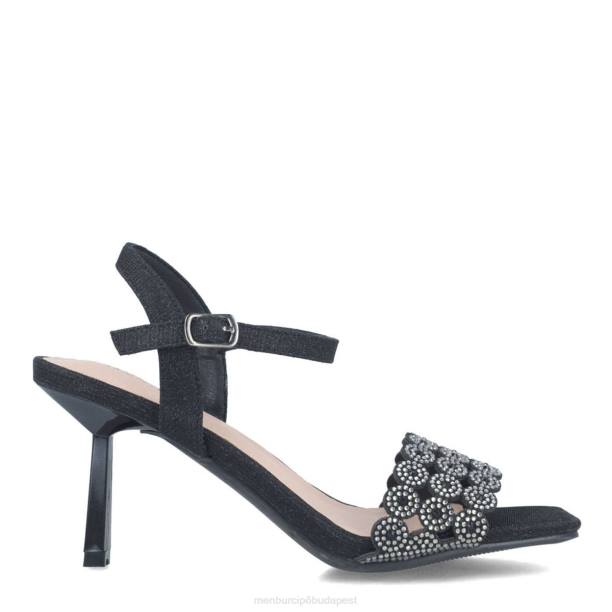 kunzita fekete Menbur nők magassarkú 242F771