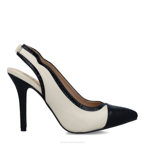psilomelana fehér Menbur nők magassarkú 242F815