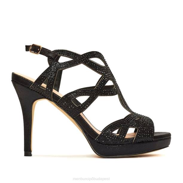 staletti fekete Menbur nők magassarkú 242F4435