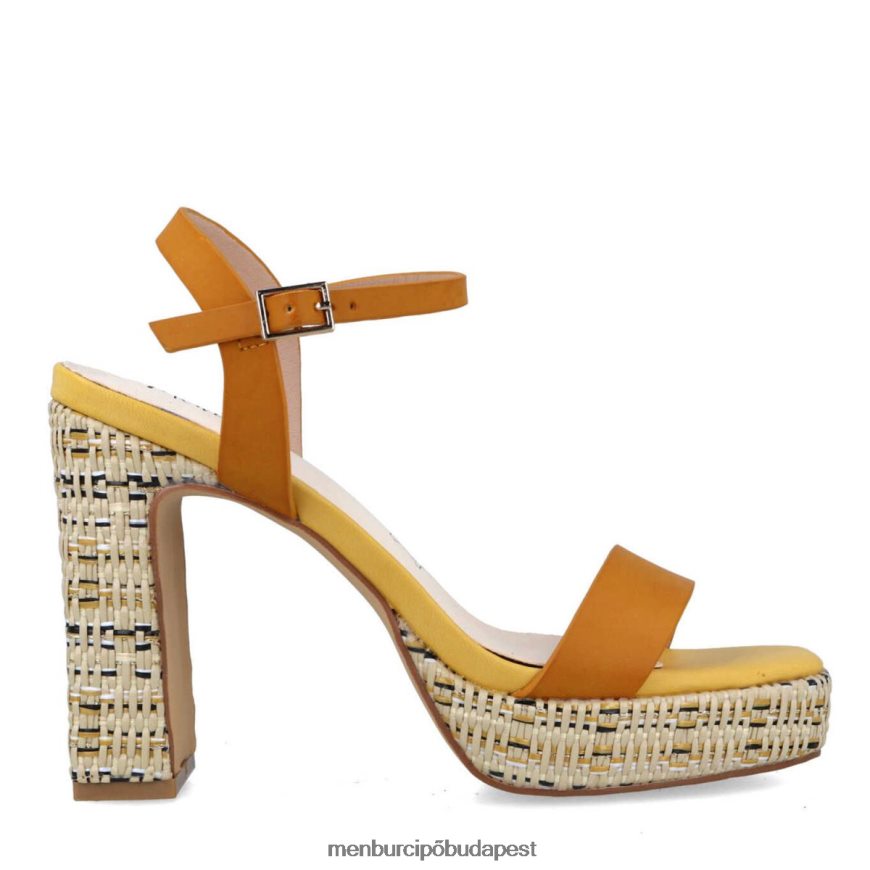 tiestes sárga nők Menbur magassarkú 8HTBV5416