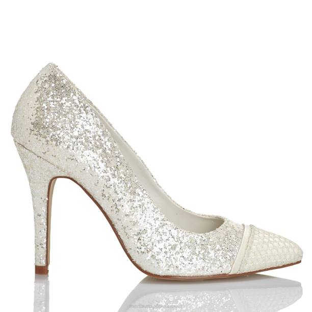 Monica fehér Menbur nők menyasszonyi cipő 242F2427