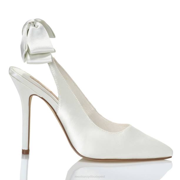Sziám fehér Menbur nők menyasszonyi cipő 242F2421