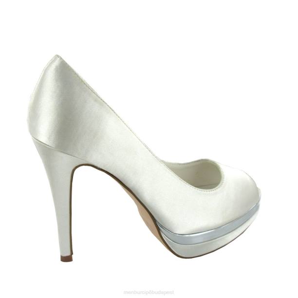 angela fehér Menbur nők menyasszonyi cipő 242F2282