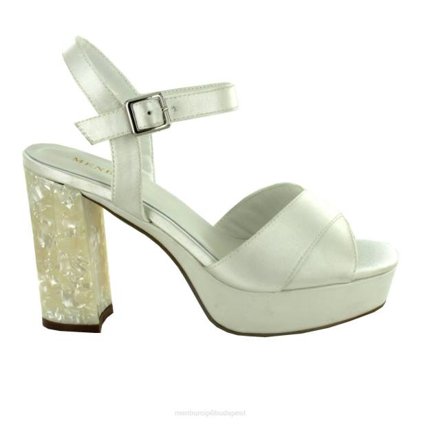 barbara fehér Menbur nők menyasszonyi cipő 242F2481