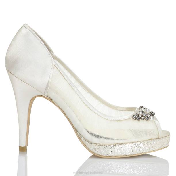 corintia fehér Menbur nők menyasszonyi cipő 242F2340