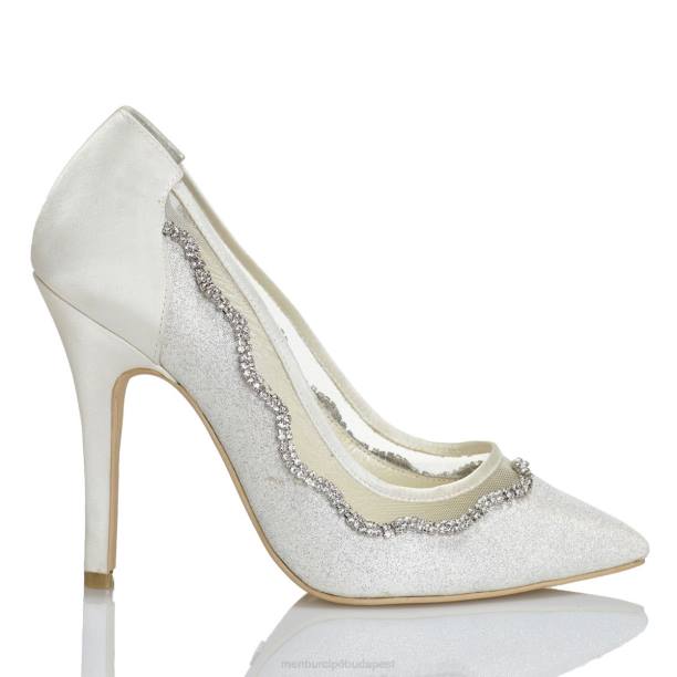 cristina fehér Menbur nők menyasszonyi cipő 242F2425