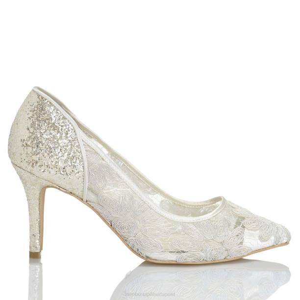 eva fehér Menbur nők menyasszonyi cipő 242F2358