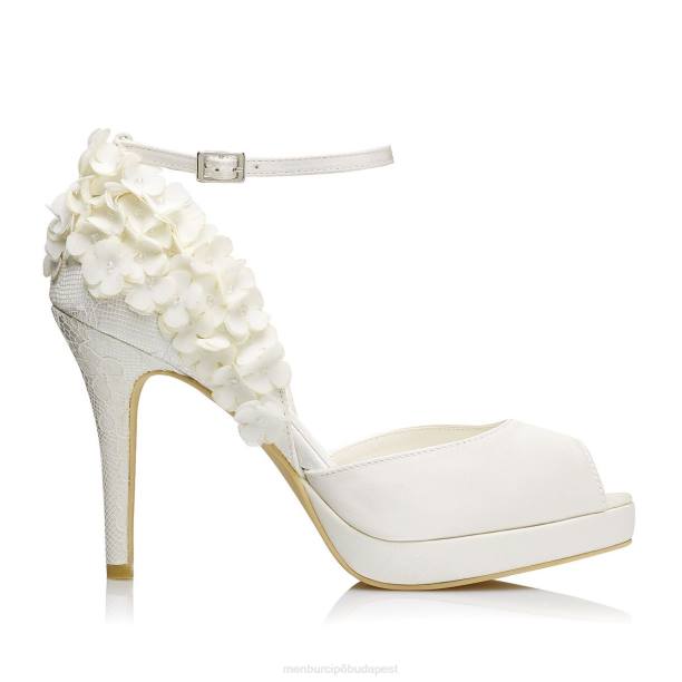 gema fehér Menbur nők menyasszonyi cipő 242F2402