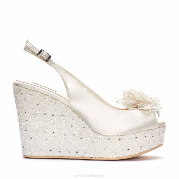 ines fehér Menbur nők menyasszonyi cipő 242F2440
