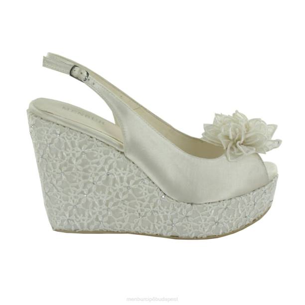 ines fehér Menbur nők menyasszonyi cipő 242F2440