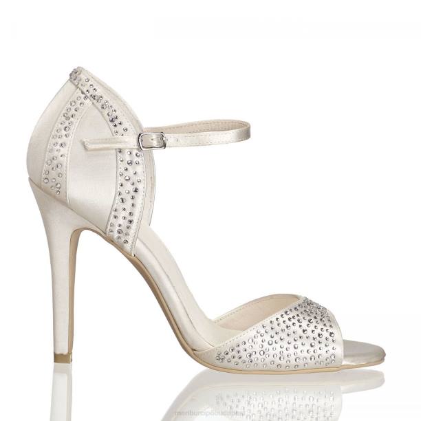 kristály fehér Menbur nők menyasszonyi cipő 242F2434