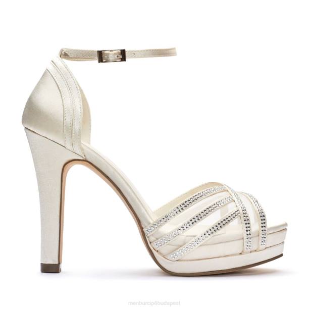 loreto fehér Menbur nők menyasszonyi cipő 242F2479