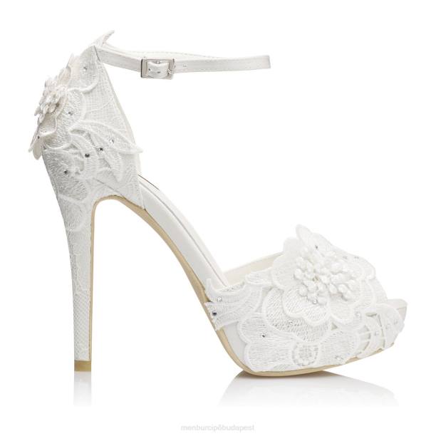 sancha fehér Menbur nők menyasszonyi cipő 242F2449
