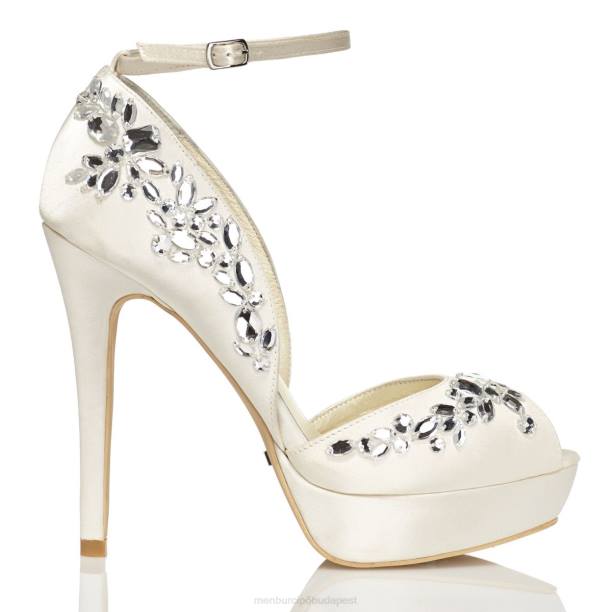 silvia fehér Menbur nők menyasszonyi cipő 242F2261