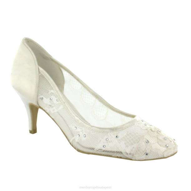 soraya fehér Menbur nők menyasszonyi cipő 242F2305