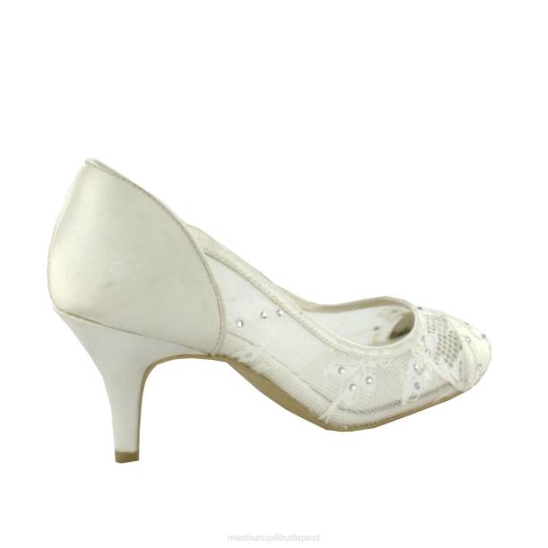 soraya fehér Menbur nők menyasszonyi cipő 242F2305