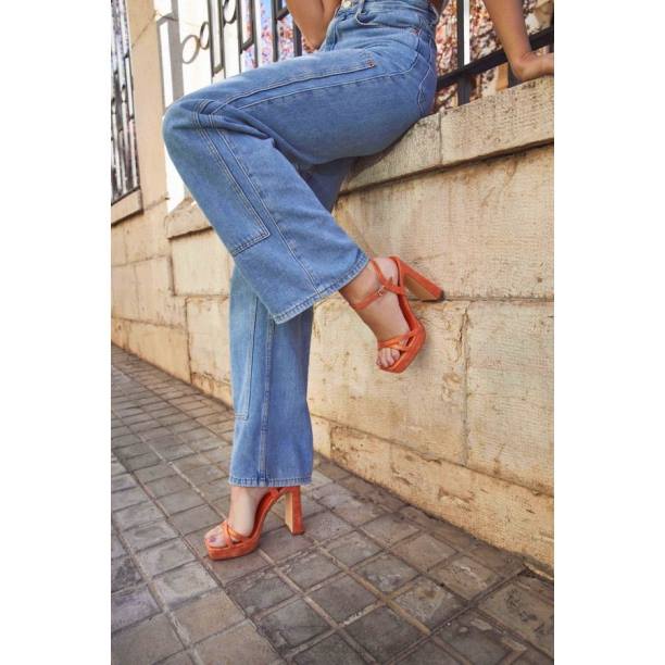 mirfak narancs Menbur nők szandál 242F48