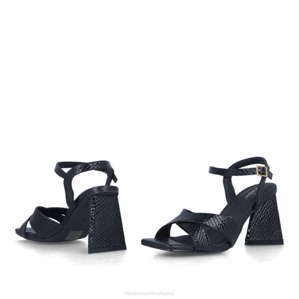 oktánok fekete Menbur nők szandál 242F102